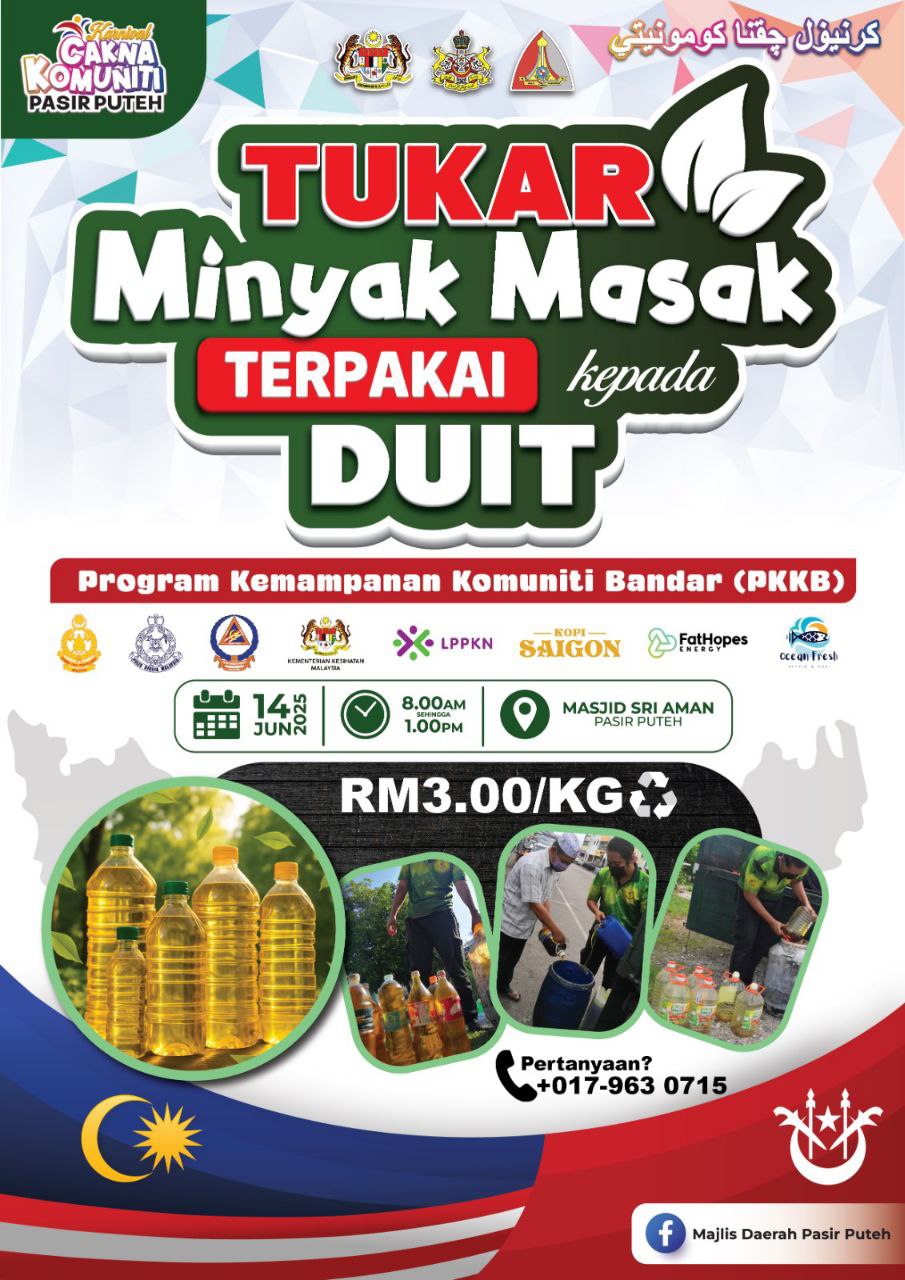 karnival cakna komuniti tukar minyak